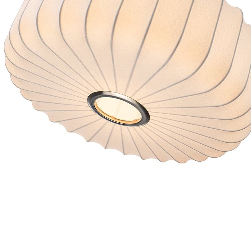 Dimmable Drum 1-Light Hanging Dining Pendant with Silk Shade - 20.1 in