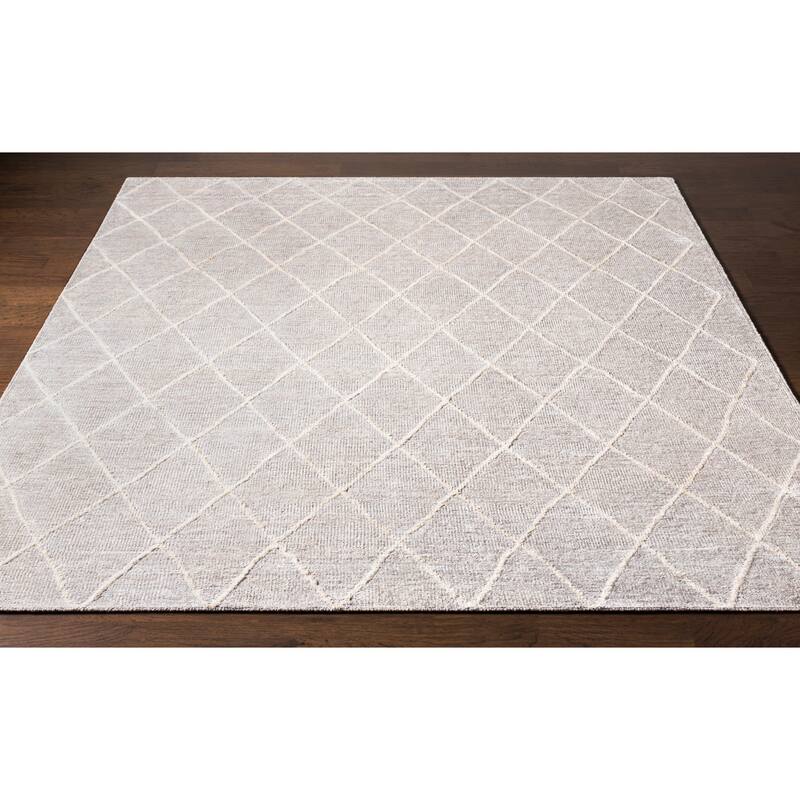Silver Orchid Rogers Hand-Knotted Viscose Area Rug