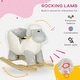 preview thumbnail 5 of 8, Baby Rocking Horse Sheep, Plush Lamb Rocker, Rocking Animal with Seat Belt, Sounds & Pedals for Kids 1-3 Years, Gray