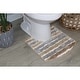 preview thumbnail 1 of 7, Bathroom Rugs, Extra Soft Absorbent Bath Rugs, Non-Slip, Quick Drying, Machine Washable, Plush Comfort for Bathroom Floor 20"X20" Contour - Linen