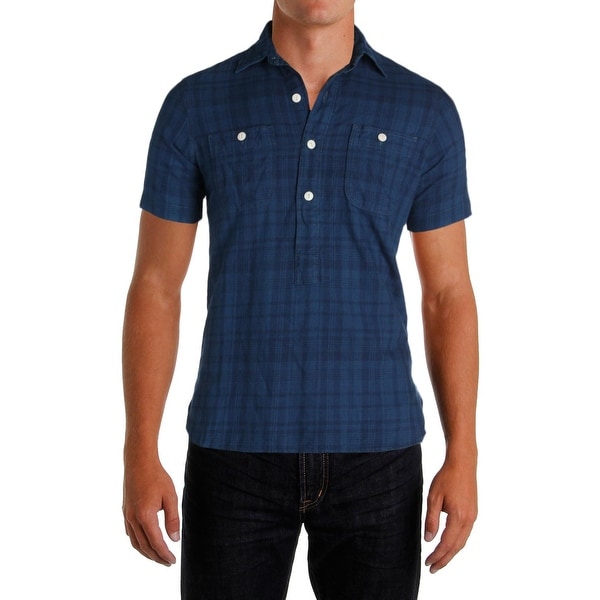 ralph lauren indigo oxford shirt