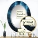 preview thumbnail 11 of 13, Designart "Ethereal Lightning V" Nautical & Beach Modern Wall Mirror