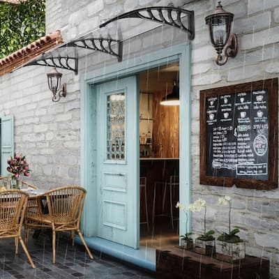 200 x 100CM Manual Door & Window Rain Awning