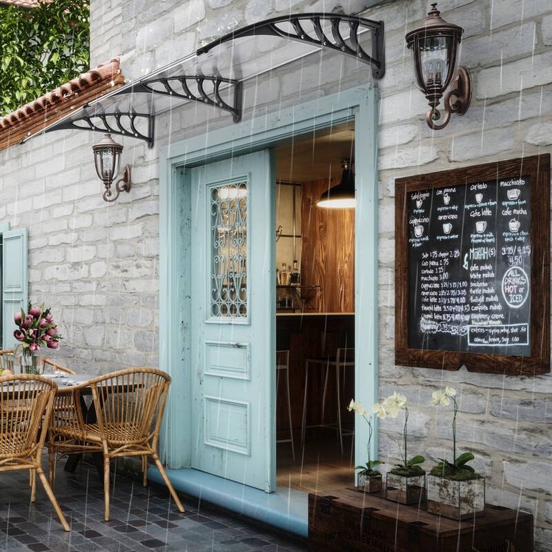 200 x 100CM Manual Door & Window Rain Awning
