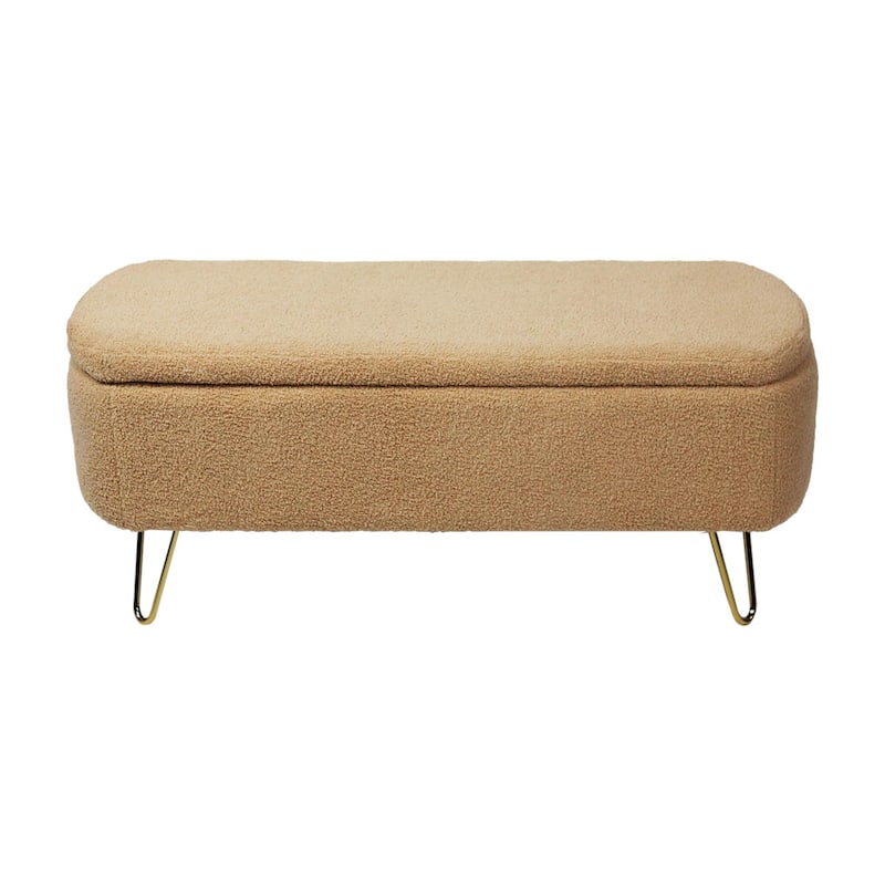 39'' L Upholstered Storage Ottoman Bench
