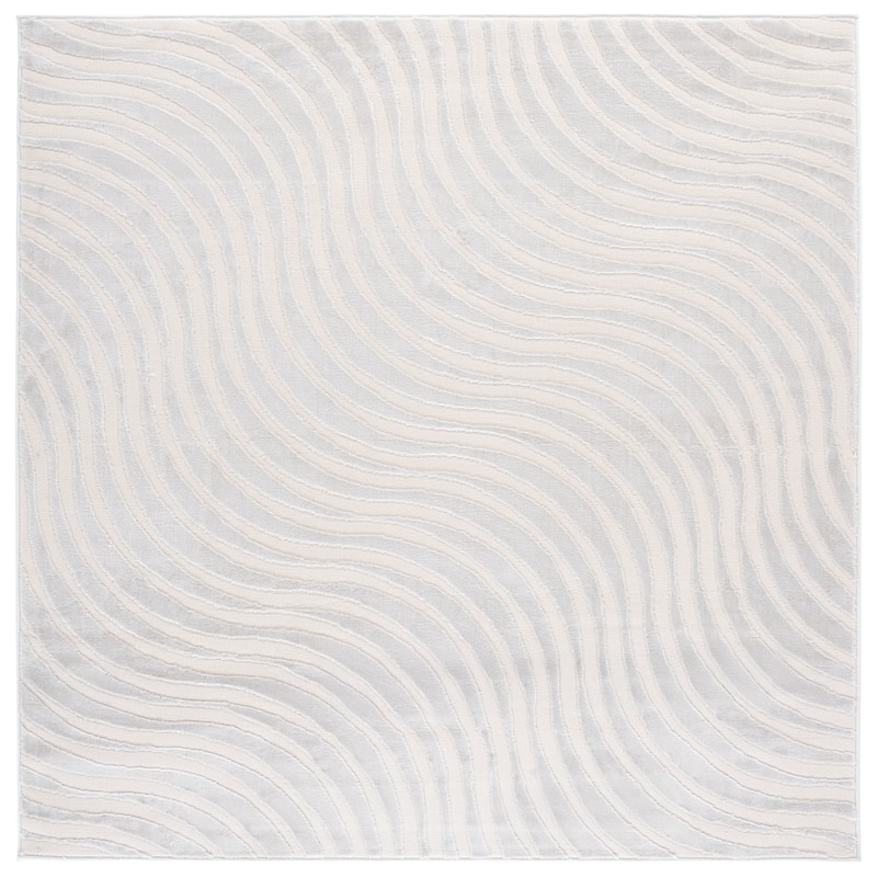 SAFAVIEH Saylor Necattin Modern Rug - 6'3" Square - Ivory