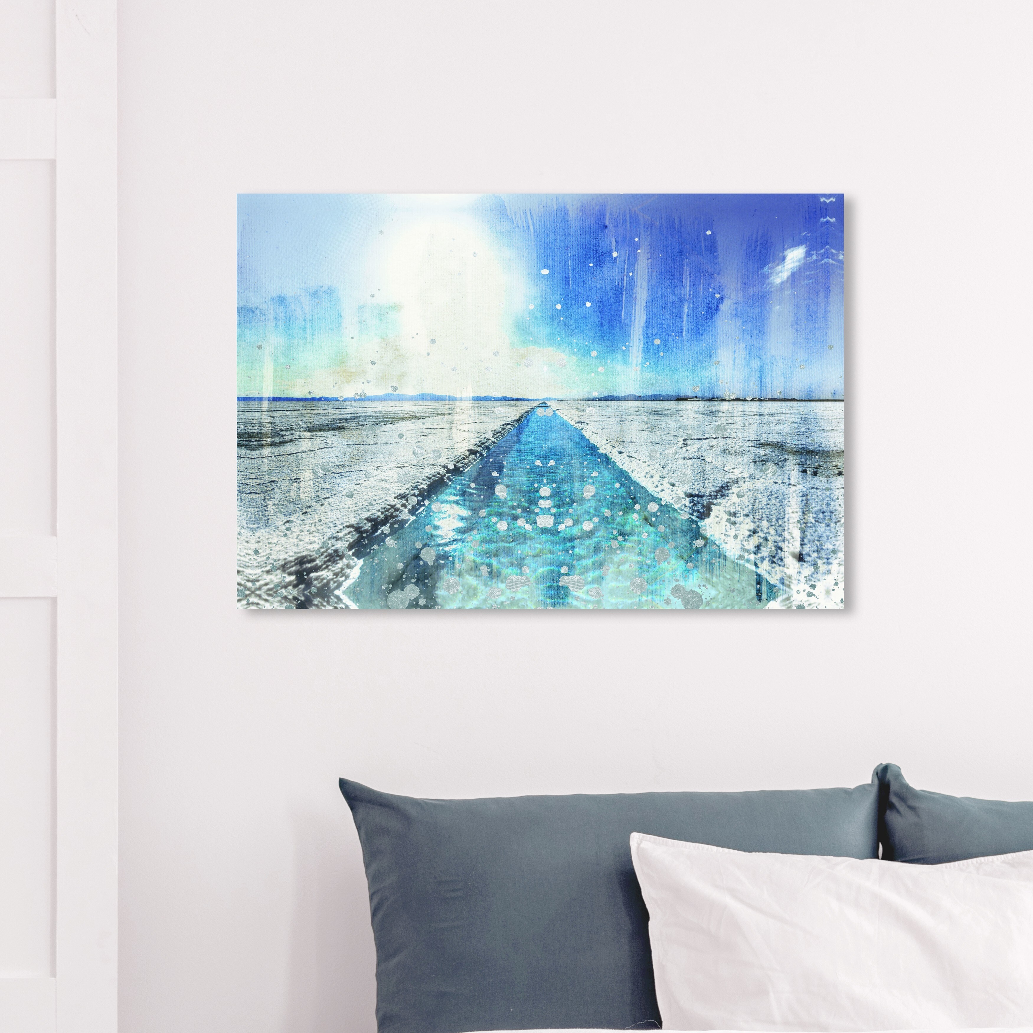 Shop Wynwood Studio Glass Water In Salt Abstract Wall Art Canvas