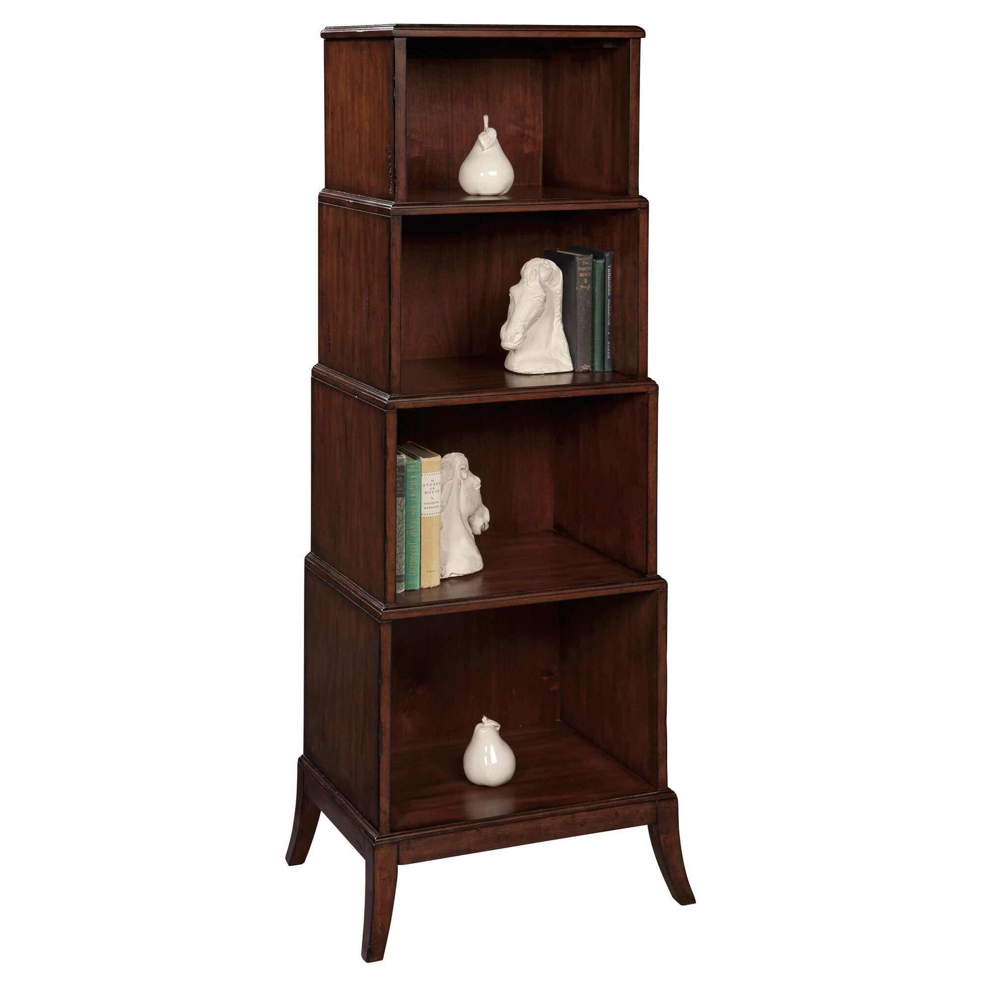 Shop Black Friday Deals On Hekman Accents Dark Brown Wood 5 Shelf Bookshelf Overstock 24229325