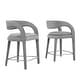preview thumbnail 30 of 44, Pinnacle Performance Velvet Counter Stool Set of Two