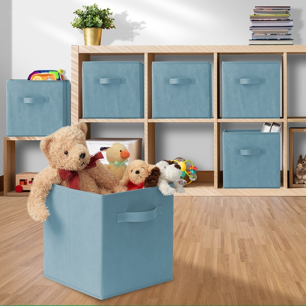 Set of 6 Collapsible Fabric Cubes 11 Storage Bins Bed Bath Beyond 30827876