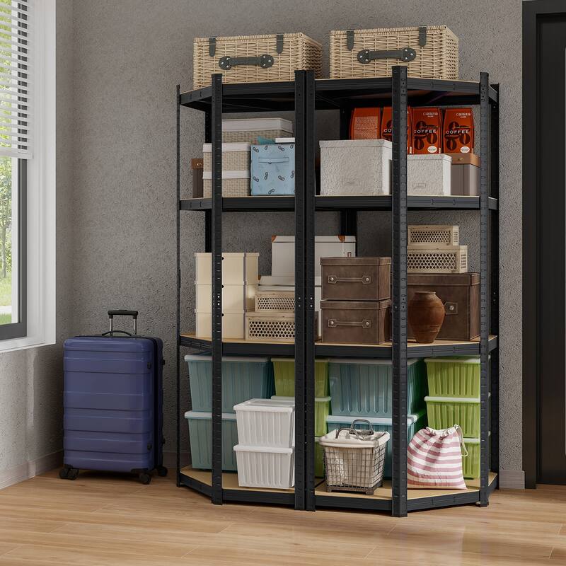 Gymax 4-Tier Adjustable Garage Storage Utility Rack Corner Shelving