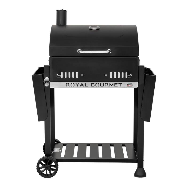 Royal Gourmet 24-Inch Movable Black Charcoal BBQ Grill