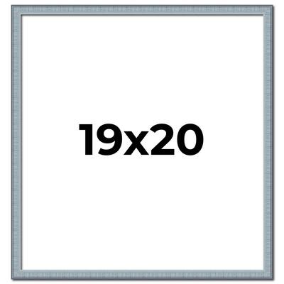 19x20 Frame Rustic Sky Blue Solid Wood Picture Frame | 0.75 Inch
