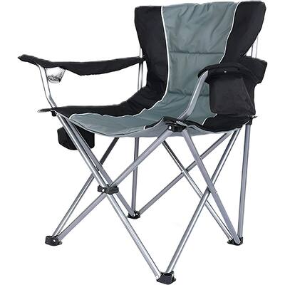 Oversized Camping Folding Chair with Collapsible Padded Arm Chair
