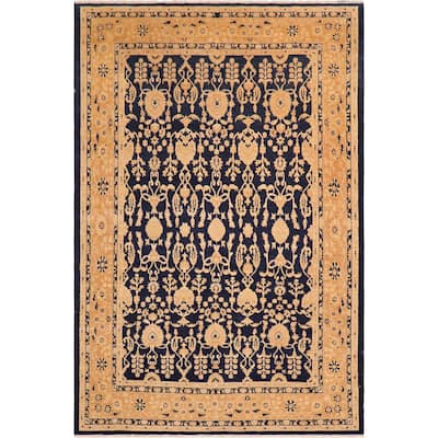 Boho Chic Ziegler Amie Blue Tan Hand-knotted Wool Rug - 8 ft. 2 in. x 10 ft. 2 in.