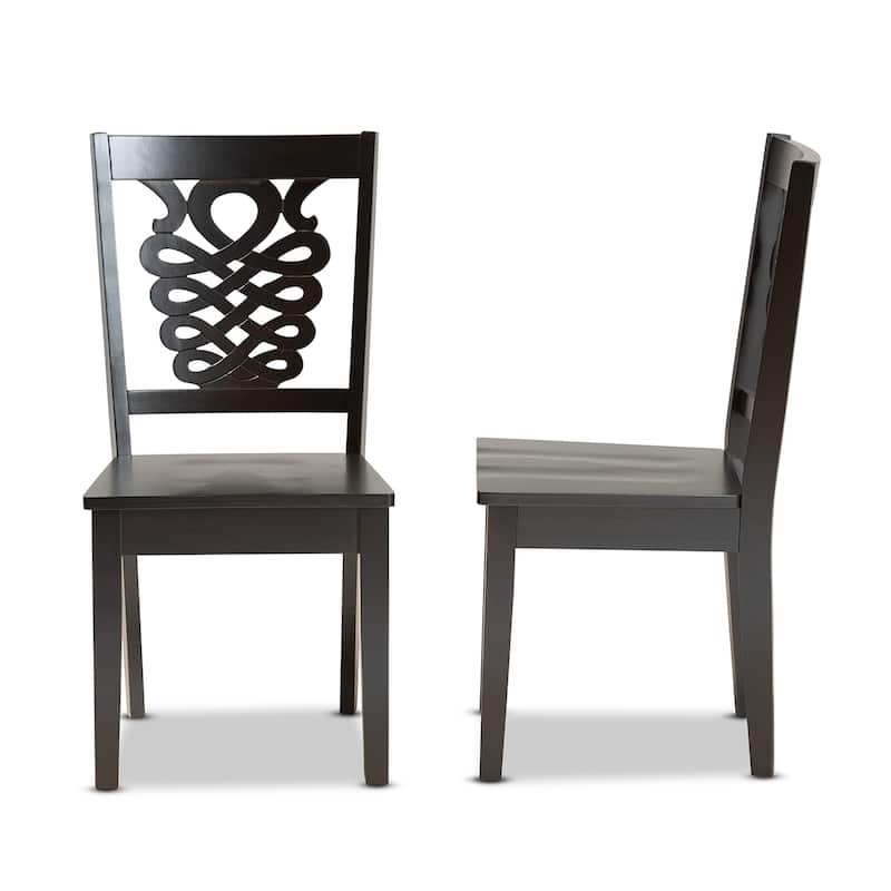 Gervais Modern and Contemporary Transitional 2-Piece Dining Chair Set