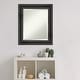 preview thumbnail 17 of 33, Beveled Wood Bathroom Wall Mirror - Rustic Pine Black Frame