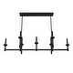 preview thumbnail 3 of 9, Hunter Briargrove 7-Light Linear Chandelier - Dining room, Candle, Geometric, Transitional