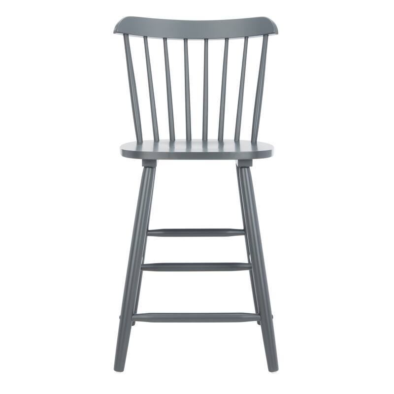 SAFAVIEH Arra 24-inch Spindle Farmhouse Counter Stool (Set of 2) - 19.9" x 20.1" x 43.1" - 20"W x 20"D x 38"H