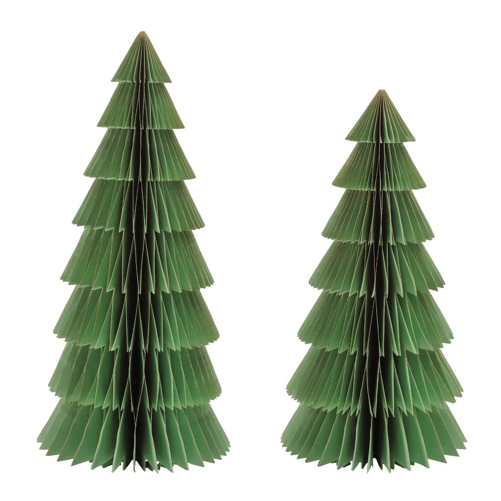 Layered Paper Tree Décor (Set of 2)
