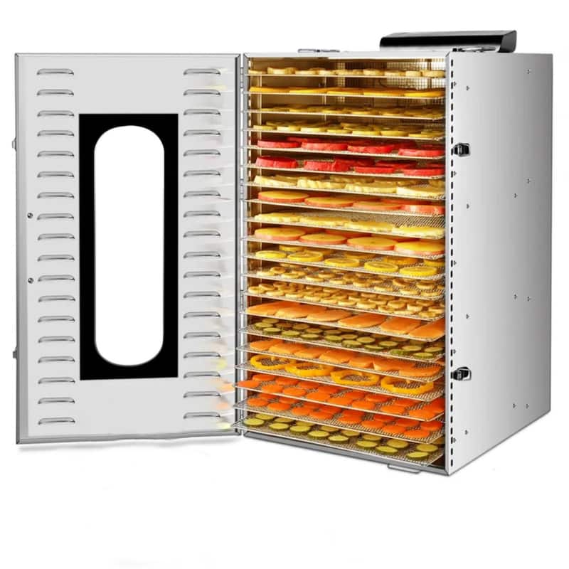 Stainless Steel Commercial Food Dehydrator for Food and Jerky - 20 Trays
