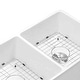 preview thumbnail 4 of 5, Vanityfair 32" L x 20" W Ceramic Double Basin Farmhouse Kitchen Sink with Accessories - 32" L x 20" W