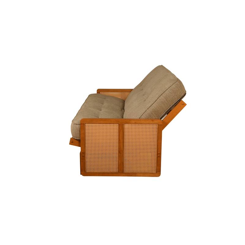 Somette Westport Full-size Futon Frame in Honey Finish, Mattress Not Included
