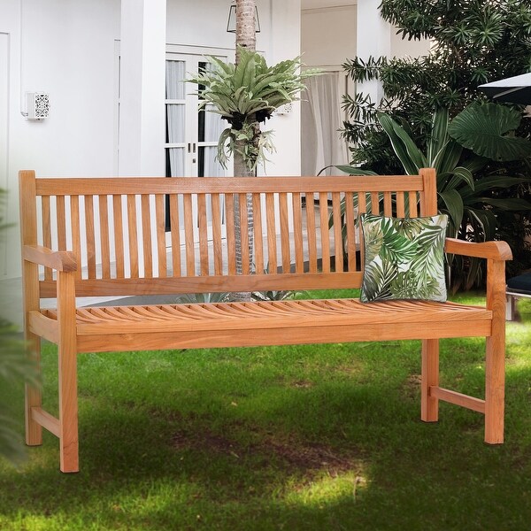 Teak bench bed shop bath and beyond
