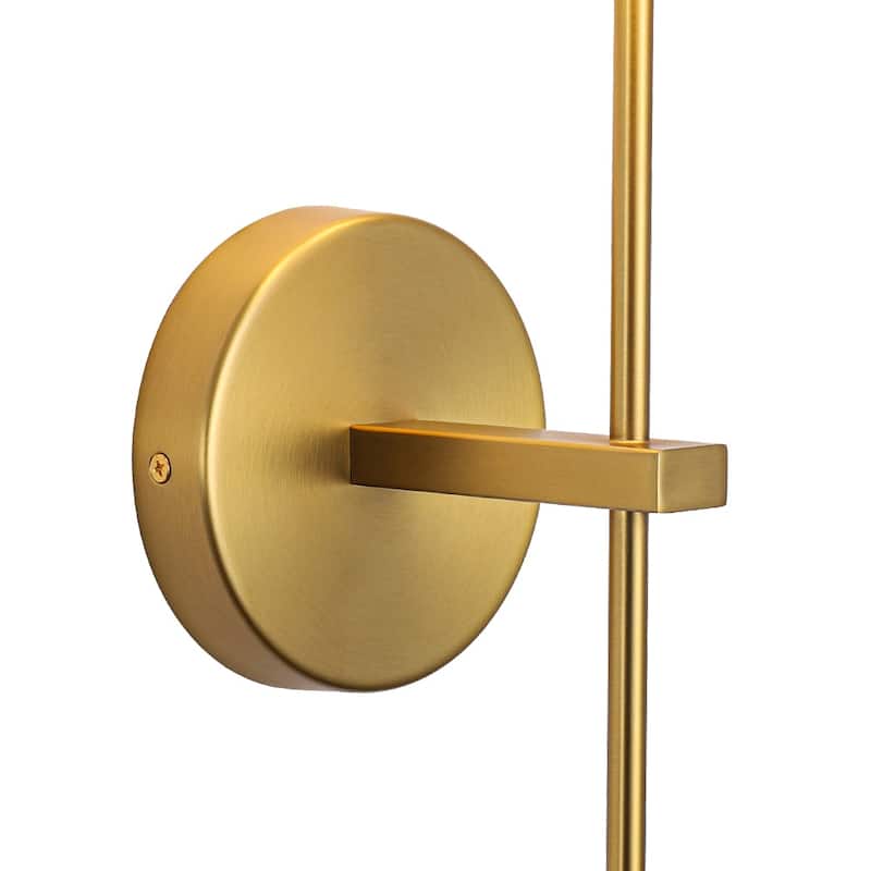 Minimalist 1-Light Metal Cone Shade Wall Sconce - 5.5 in