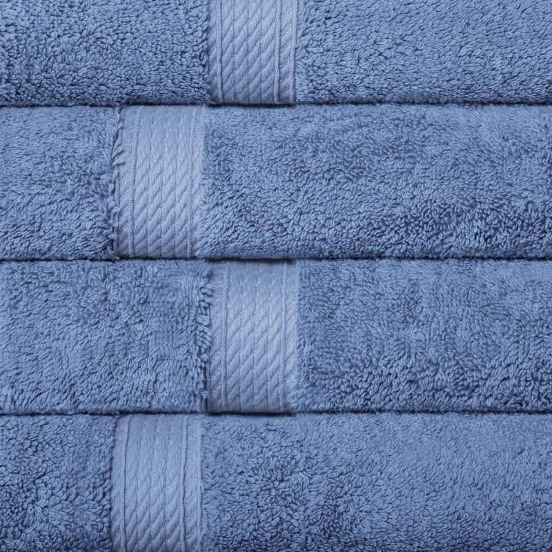 Superior Egyptian Cotton Pile Heavyweight Hand Towel Set of 4