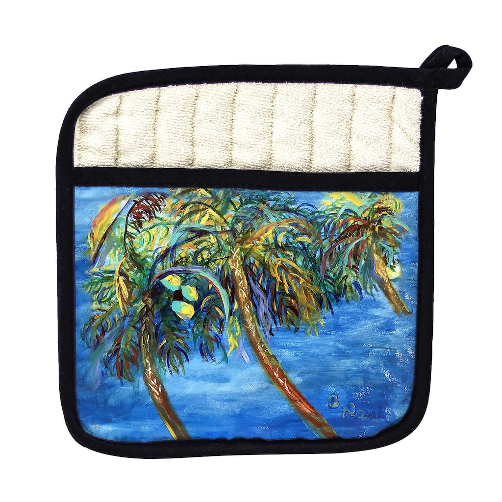 Midnight Palms Pot Holder - 9x9