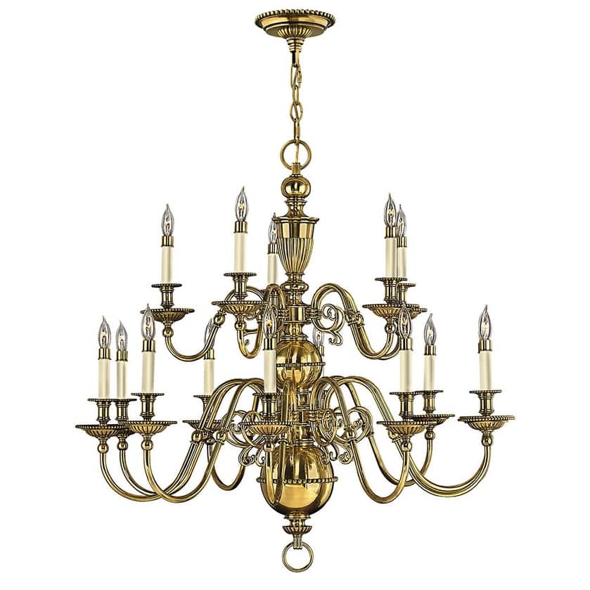 Hinkley Lighting Cambridge 15 Light 2 Tier Candle Style Chandelier