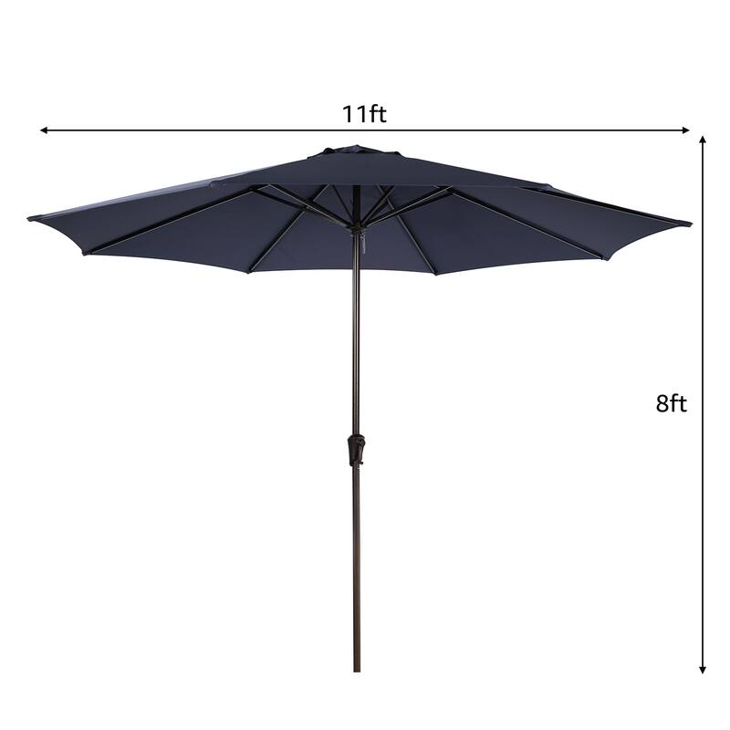 11ft Patio Market Umbrella with Crank