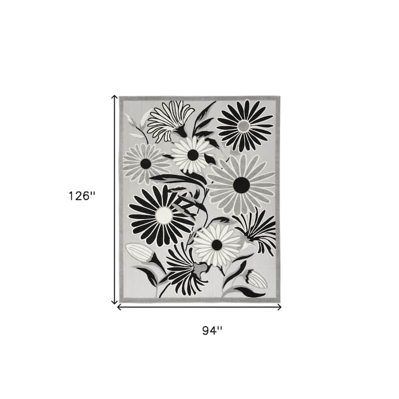 Nato Botanic Elegance Weather Resistant Modern Chic Outdoor Rug - 8' X 11'