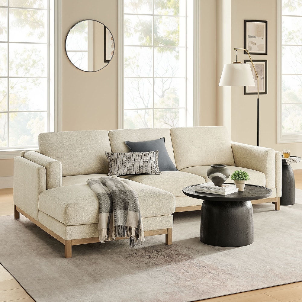 Roscoe Left-Facing Upholstered Sectional Sofa with Chaise