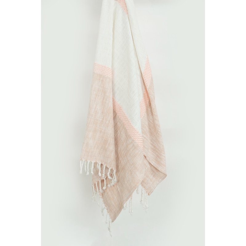 Rizzy Home Color Block with Stripes Woven Throw
