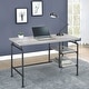 preview thumbnail 2 of 3, Modern Industrial Design Home Office Collection with Metal Pipe Frame Desk Only