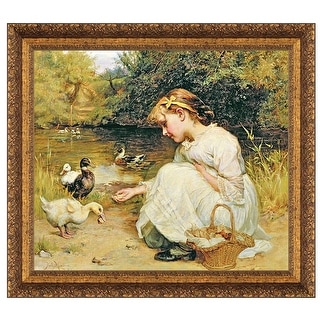 Design Toscano Making Friends, 1885: Canvas Replica Painting: Small