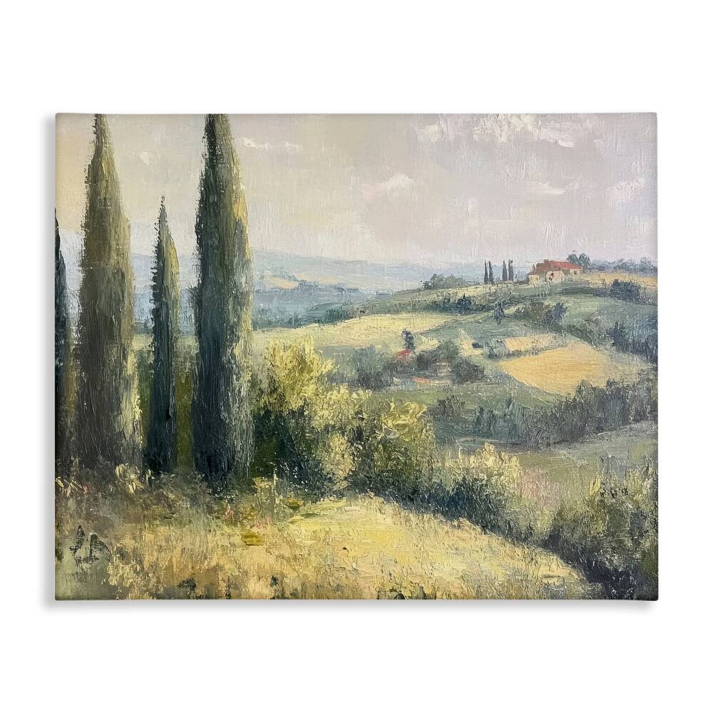 Stupell Rolling Hills Country View Canvas Wall Art Design By Petal Prints Design