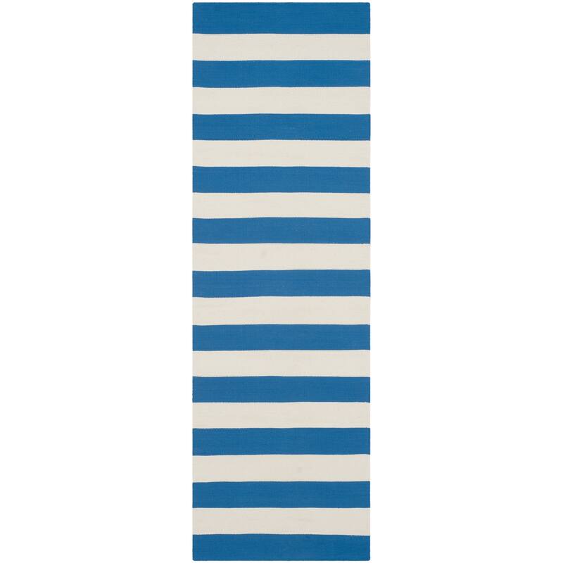 SAFAVIEH Handmade Montauk Caspian Stripe Cotton Flatweave Rug