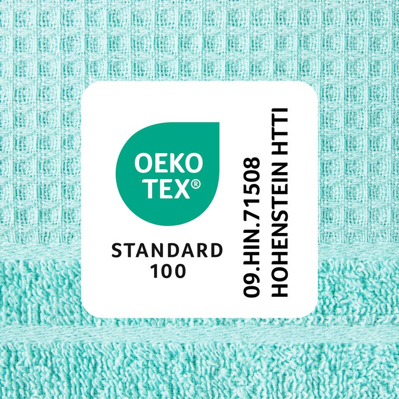 TOWN & COUNTRY BASICS 4-Piece Waffle Woven Terry Stripe Hand Towel Set, - 20"x30"