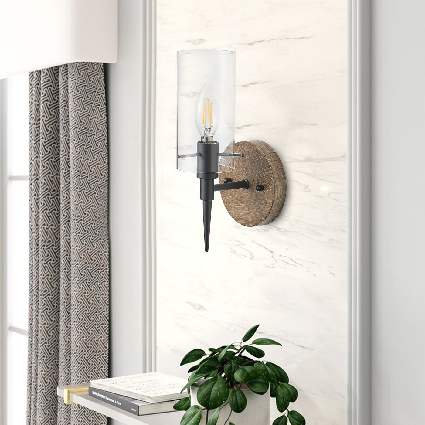Black wall sconce candle cheap