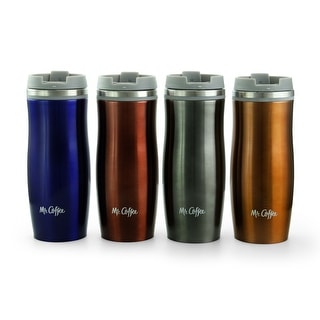 10 Ounce Stainless Steel Double Walled Travel Cups 4 Piece Set