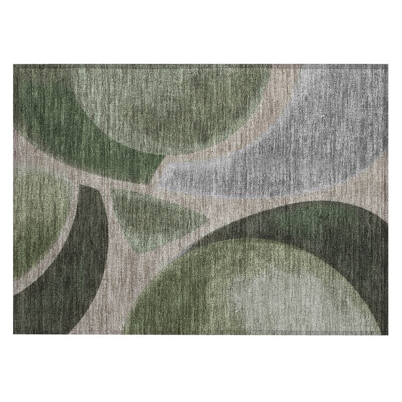 Machine Washable Indoor/ Outdoor Modern Hays Chantille Rug