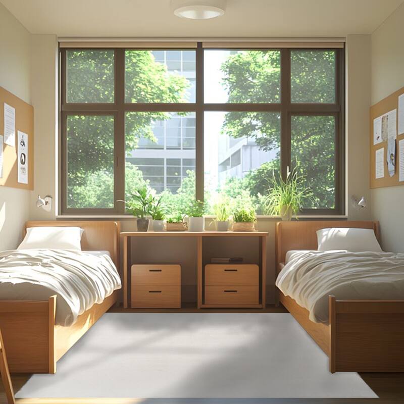 Gertmenian Cadence Tonee Plush Polyester Solid Color Non-Slip Shag Indoor Area Rug