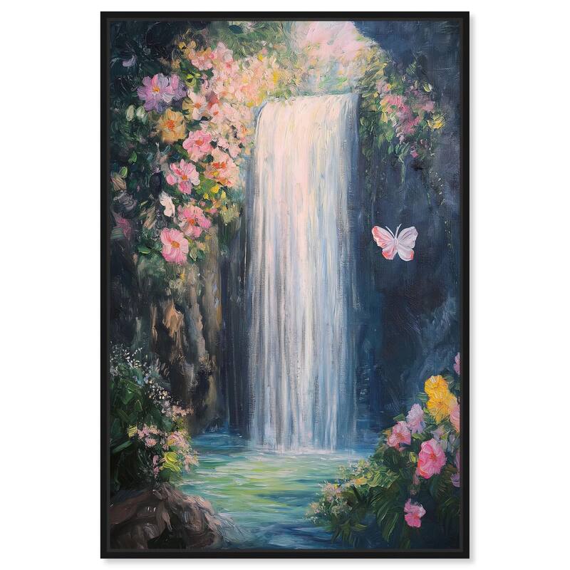 Hidden Falls I Canvas by Art Remedy - Black - 20" x 30"