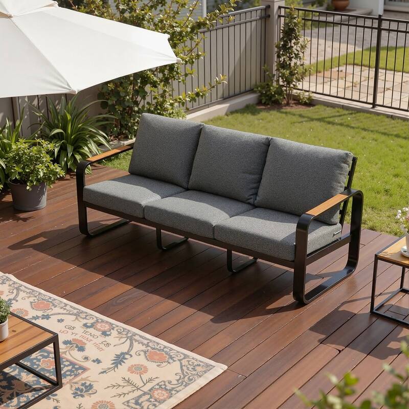 Outdoor Patio Conversation Chair, Loveseat, Sofa with Removable Cushions