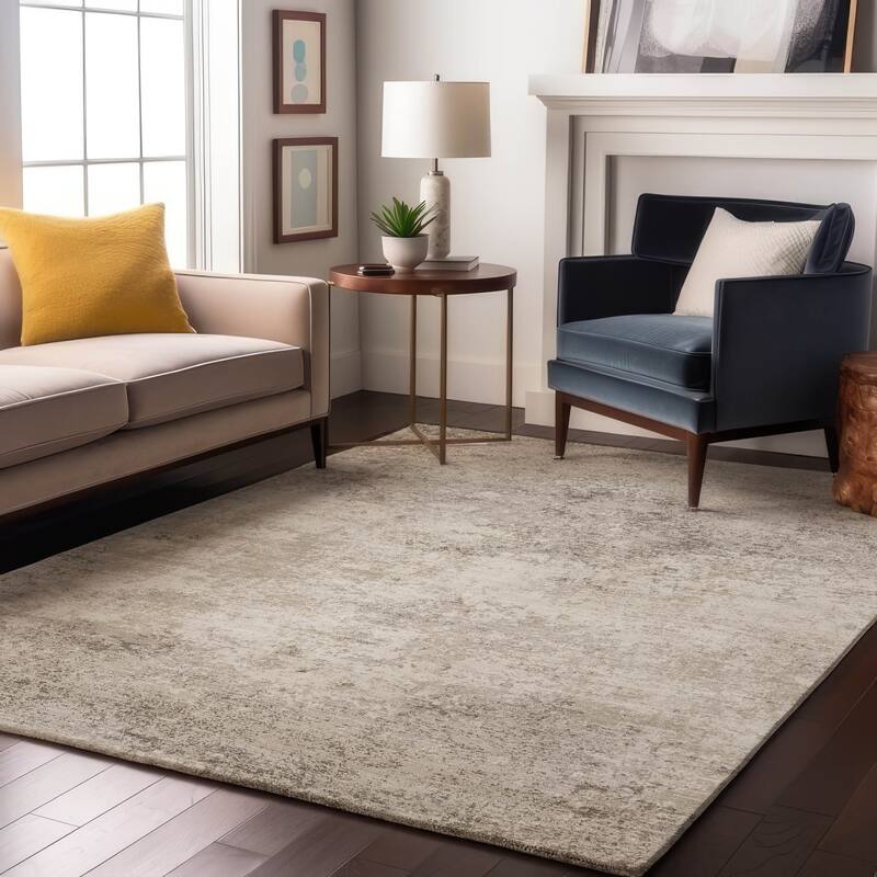 Premium Washable Super Soft Abstract Solid Mayfield Rug - Ivory - 8' x 10'