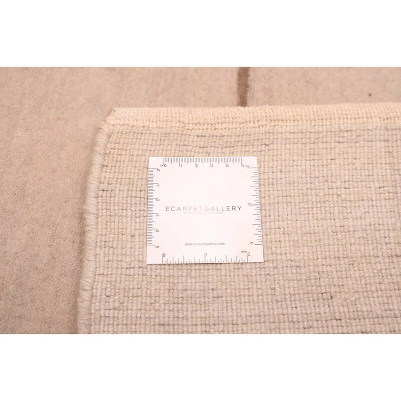 ECARPETGALLERY Hand Loomed Kashkuli Gabbeh Beige Wool Rug - 5'9 x 8'0