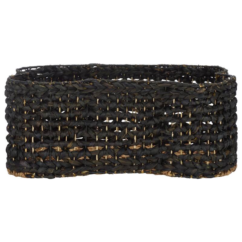 SAFAVIEH Roscoe Dog Bone Storage Basket Set of 2 (Fully Assembled). - 25"W x 17"D x 10"H - Black